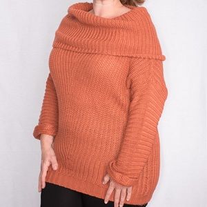 Umgee off shoulder/cowl neck sweater